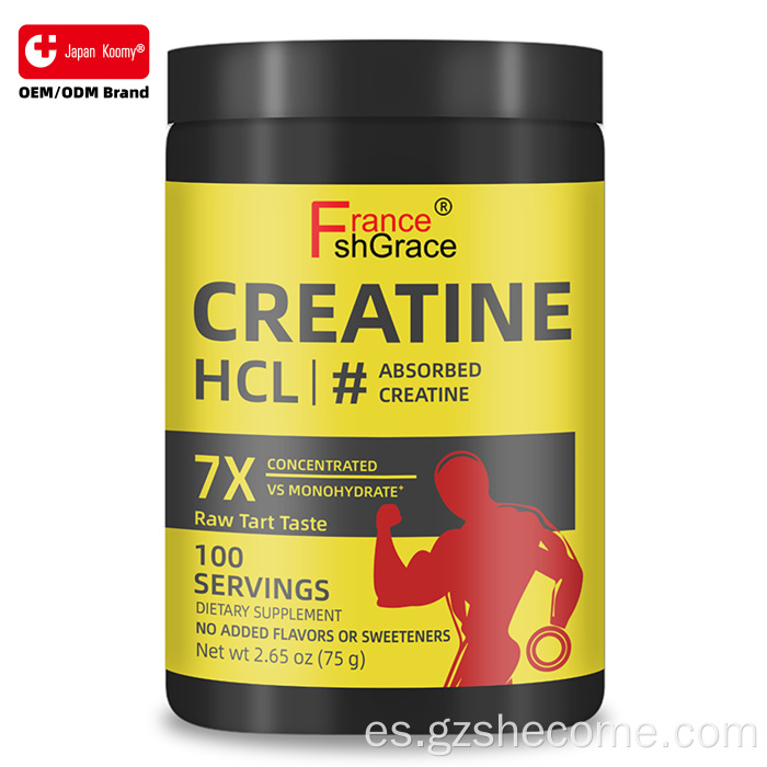 Venta caliente de creatina HCl en polvo que apoya la salud muscular